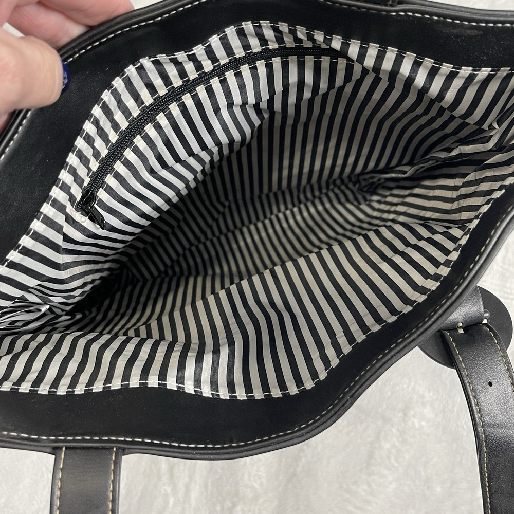 Givenchy Parfums Large Black Tote Bag with Shoulder Strap PVC Blocking - Picture 6 of 8